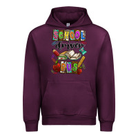 Mauve Wine School driver bus Urban Hoodie - CowhideDigitalArt