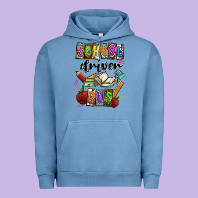 School Driver Bus Urban Hoodie Designed By Cowhidedigitalart