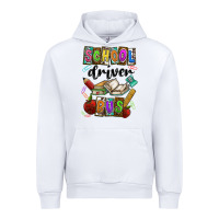 White School driver bus Urban Hoodie - CowhideDigitalArt