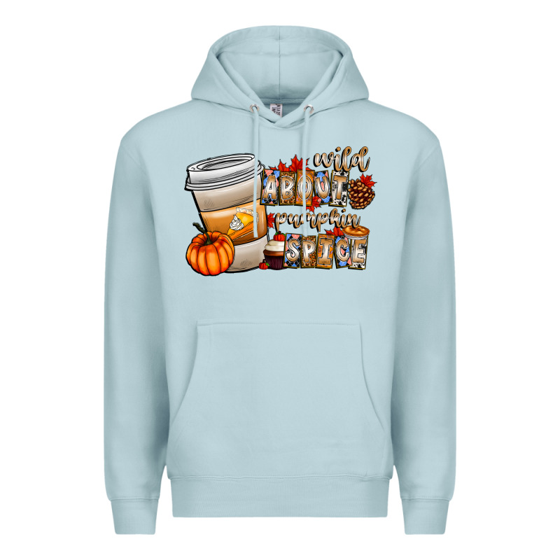Wild About Pumpkin Spice Premium Hoodie by CowhideDigitalArt | Teevron