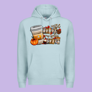 Wild About Pumpkin Spice Premium Hoodie Designed By Cowhidedigitalart