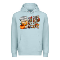 Blue Mist wild about pumpkin spice Premium Hoodie - CowhideDigitalArt