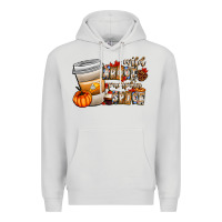 Dove Grey wild about pumpkin spice Premium Hoodie - CowhideDigitalArt