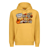 Mustard wild about pumpkin spice Premium Hoodie - CowhideDigitalArt