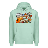 Seafoam wild about pumpkin spice Premium Hoodie - CowhideDigitalArt