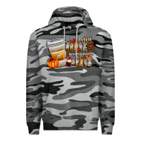 Slate Camo wild about pumpkin spice Premium Hoodie - CowhideDigitalArt