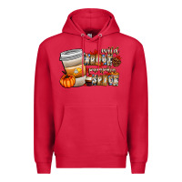 Cardinal wild about pumpkin spice Premium Hoodie - CowhideDigitalArt