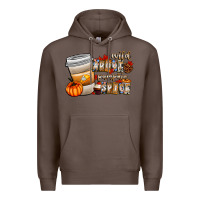 Coffee wild about pumpkin spice Premium Hoodie - CowhideDigitalArt