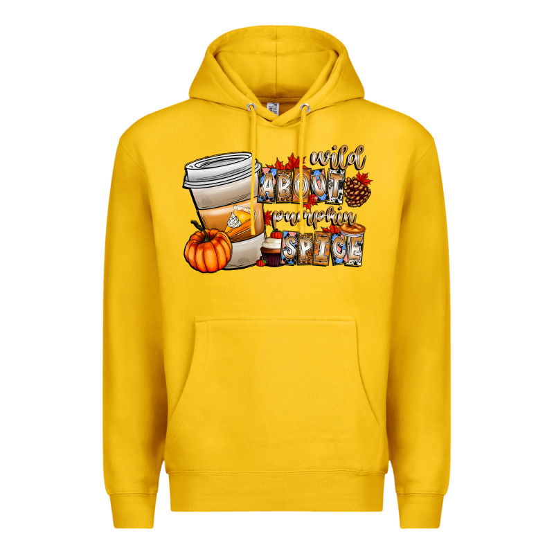 Wild About Pumpkin Spice Premium Hoodie by CowhideDigitalArt | Teevron