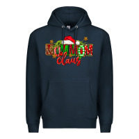 Navy christmas mom mom claus Premium Hoodie - FaDigitalArtStudio