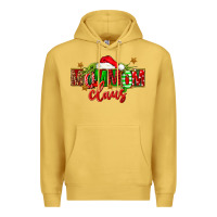 Antique Gold christmas mom mom claus Premium Hoodie - FaDigitalArtStudio