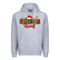 Heather Grey christmas mom mom claus Premium Hoodie - FaDigitalArtStudio