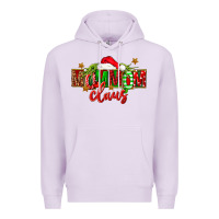 Lilac christmas mom mom claus Premium Hoodie - FaDigitalArtStudio