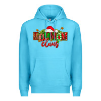 Ocean Blue christmas mom mom claus Premium Hoodie - FaDigitalArtStudio
