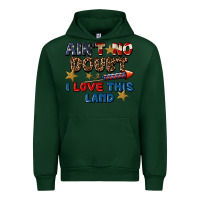 Forest Green Ain't no doubt i love this land 4th of july Urban Hoodie - CowGirlArtShop