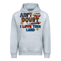 Heather Grey Ain't no doubt i love this land 4th of july Urban Hoodie - CowGirlArtShop