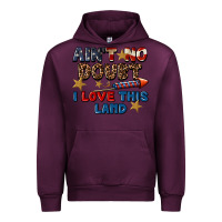 Mauve Wine Ain't no doubt i love this land 4th of july Urban Hoodie - CowGirlArtShop