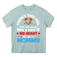 Arona lil autism mom Heavy Core Tee - CowhideDigitalArt