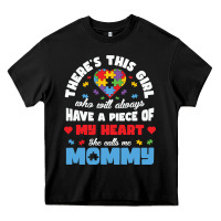 Black lil autism mom Heavy Core Tee - CowhideDigitalArt