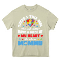 Mossy lil autism mom Heavy Core Tee - CowhideDigitalArt