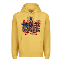 Antique Gold American babe Premium Hoodie - Neo Western