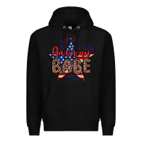 Black American babe Premium Hoodie - Neo Western