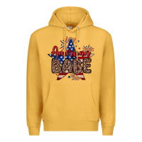 Mustard American babe Premium Hoodie - Neo Western