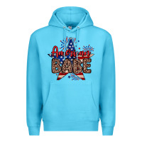Ocean Blue American babe Premium Hoodie - Neo Western