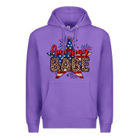Purple American babe Premium Hoodie - Neo Western