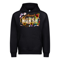 Black school nurse Urban Hoodie - CowhideDigitalArt