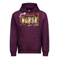 Mauve Wine school nurse Urban Hoodie - CowhideDigitalArt