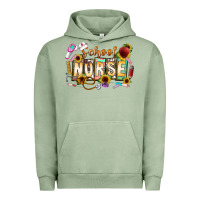 Pigment Oil Green school nurse Urban Hoodie - CowhideDigitalArt