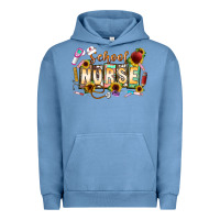 Pigment Pebble Blue school nurse Urban Hoodie - CowhideDigitalArt