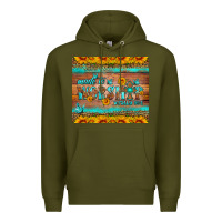 Army Green made to worship tumbler Premium Hoodie - HRA Design Shop