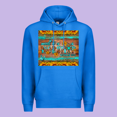 Made To Worship Tumbler Premium Hoodie Designed By Hra Design Shop