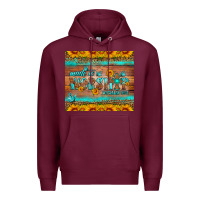 Burgundy made to worship tumbler Premium Hoodie - HRA Design Shop