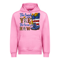 Fuchsia Pink the land of the yee the home of the haw Urban Hoodie - HRA Design Shop
