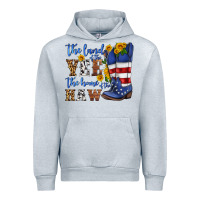 Heather Grey the land of the yee the home of the haw Urban Hoodie - HRA Design Shop