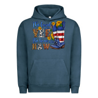 Pigment Midnight Navy the land of the yee the home of the haw Urban Hoodie - HRA Design Shop