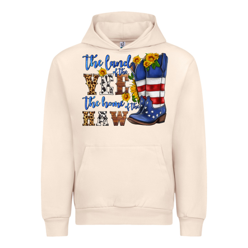 The Land Of The Yee The Home Of The Haw Urban Hoodie by HRA Design Shop | Teevron