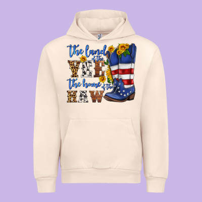 The Land Of The Yee The Home Of The Haw Urban Hoodie Designed By Hra Design Shop