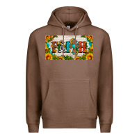 Chestnut faith cross and sunflower license plate Premium Hoodie - HRA Design Shop