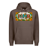 Coffee faith cross and sunflower license plate Premium Hoodie - HRA Design Shop