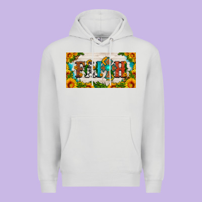 Faith Cross And Sunflower License Plate Premium Hoodie Designed By Hra Design Shop