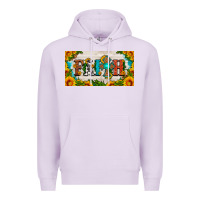 Lilac faith cross and sunflower license plate Premium Hoodie - HRA Design Shop
