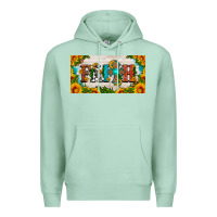 Seafoam faith cross and sunflower license plate Premium Hoodie - HRA Design Shop