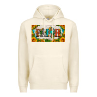 Tofu faith cross and sunflower license plate Premium Hoodie - HRA Design Shop