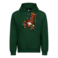 Foreset Green Christmas crawfish Urban Hoodie - FaDigitalArtStudio