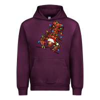 Mauve Wine Christmas crawfish Urban Hoodie - FaDigitalArtStudio