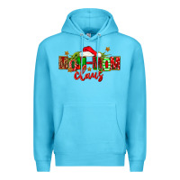 Ocean Blue christmas mom mom claus Premium Hoodie - FaDigitalArtStudio